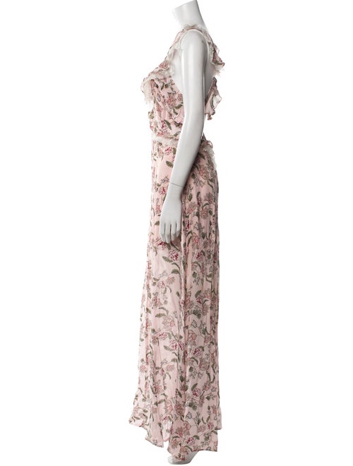 For Love & Lemons Floral Print Long Dress
