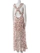 For Love & Lemons Floral Print Long Dress