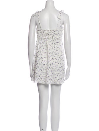 For Love & Lemons Floral Print Mini Dress