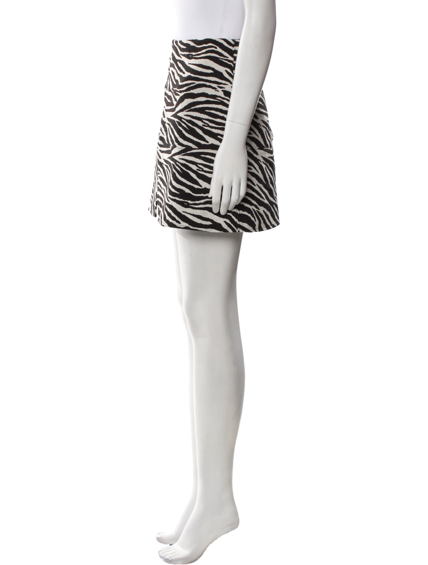 For Love & Lemons Animal Print Mini Skirt