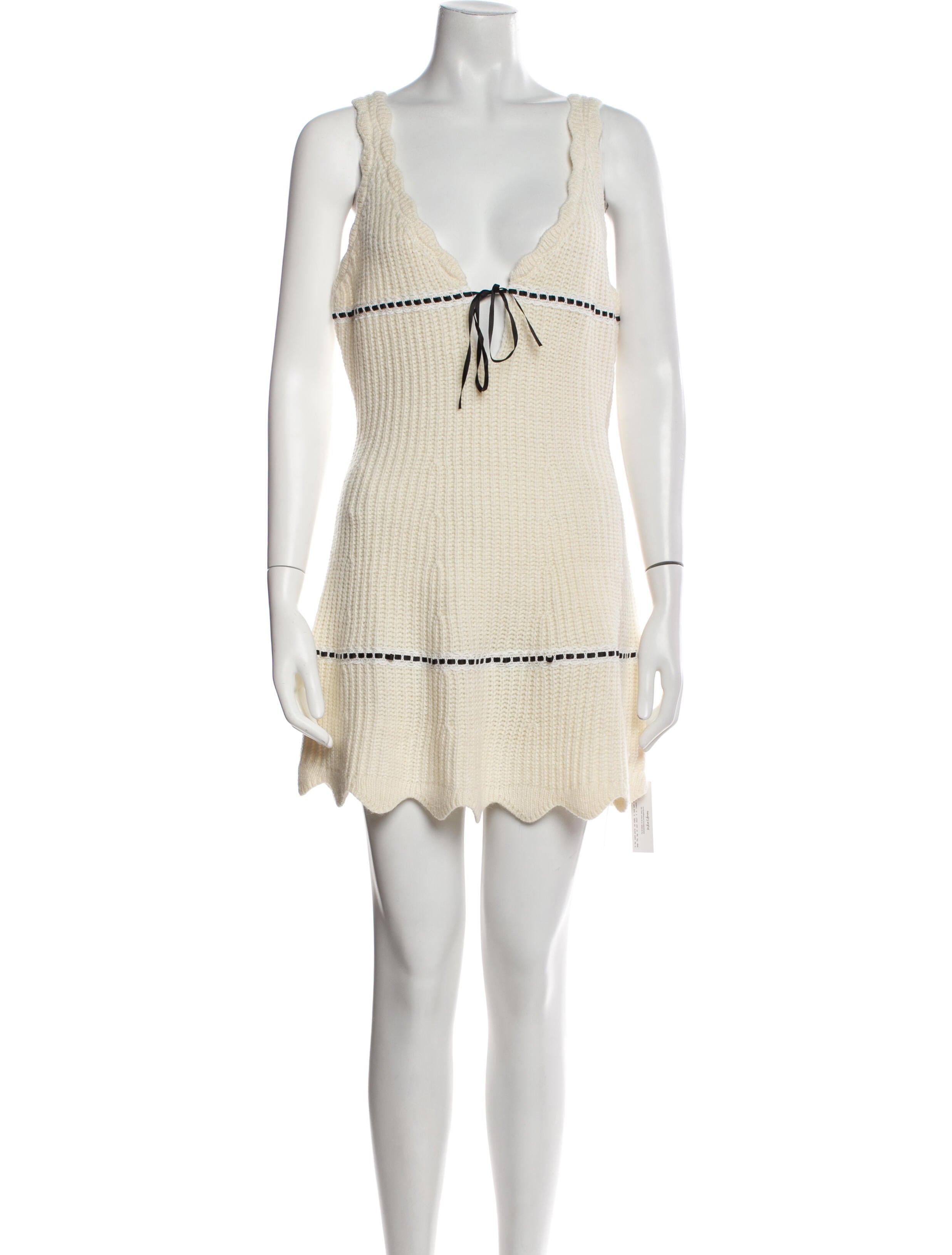 For Love & Lemons V-Neck Mini Dress