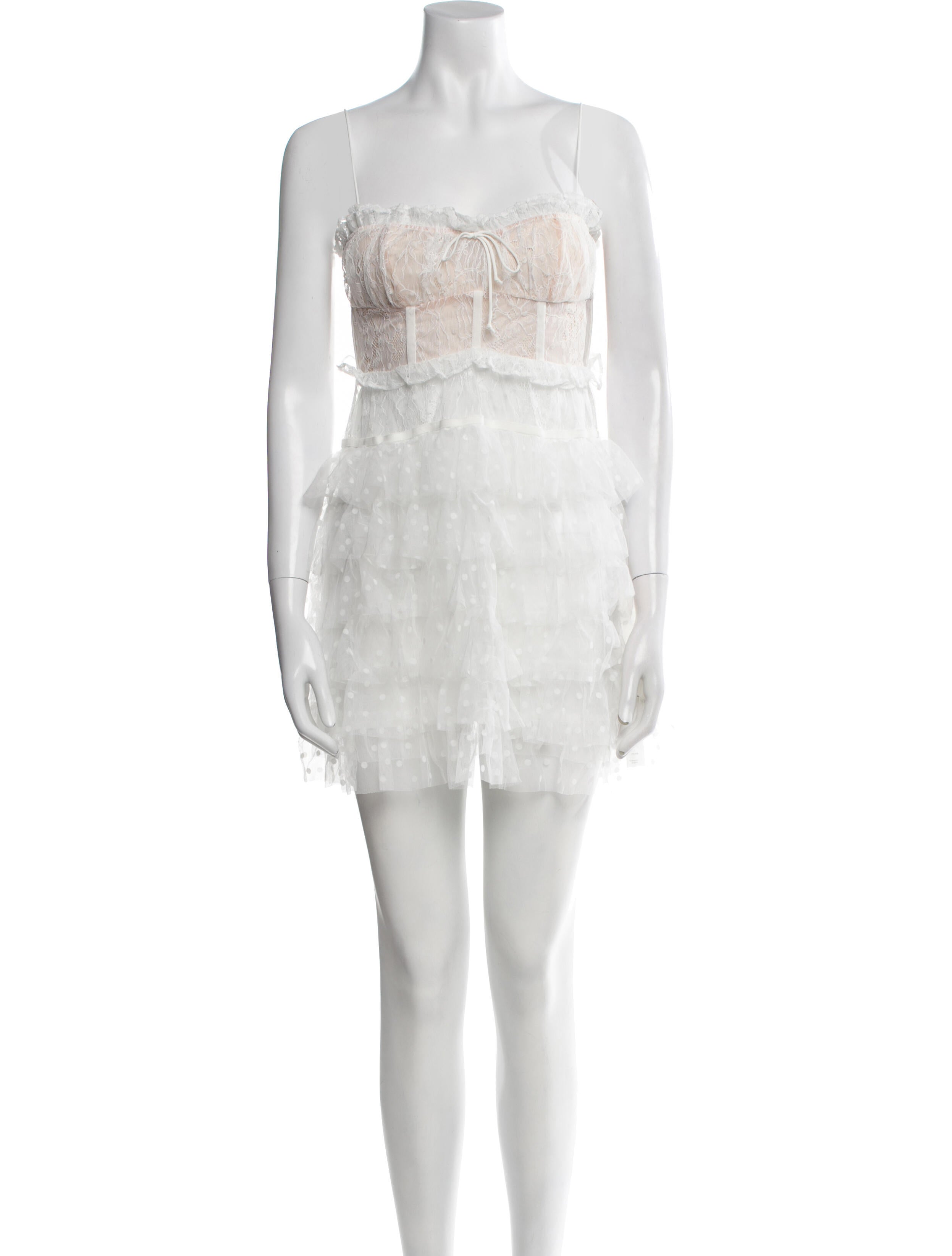 For Love & Lemons Square Neckline Mini Dress w/ Tags