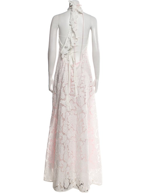 For Love & Lemons Lace Pattern Long Dress