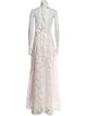 For Love & Lemons Lace Pattern Long Dress