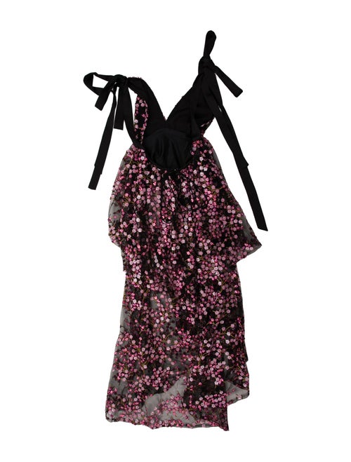 For Love & Lemons Floral Print Midi Length Dress