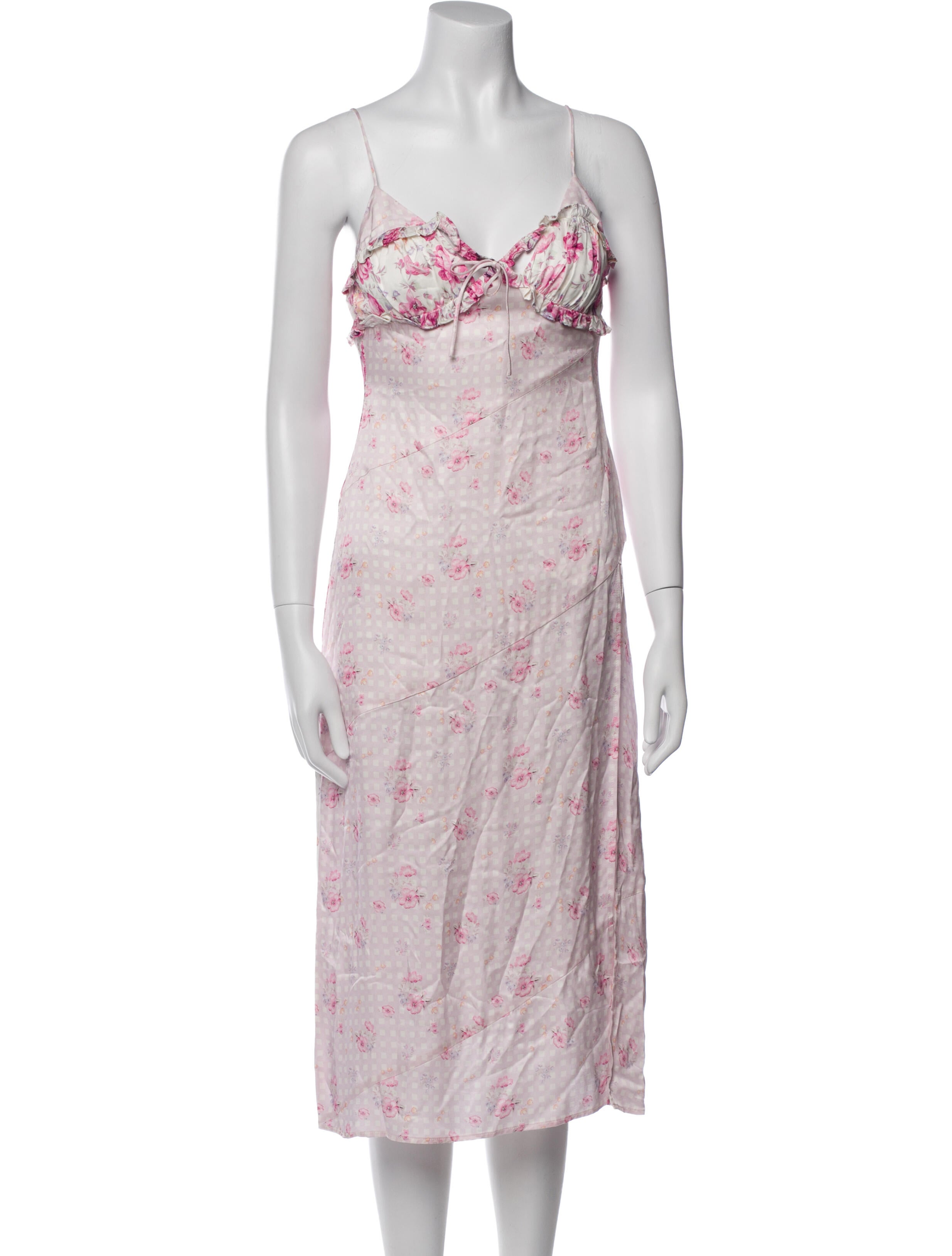 For Love & Lemons Floral Print Midi Length Dress w/ Tags