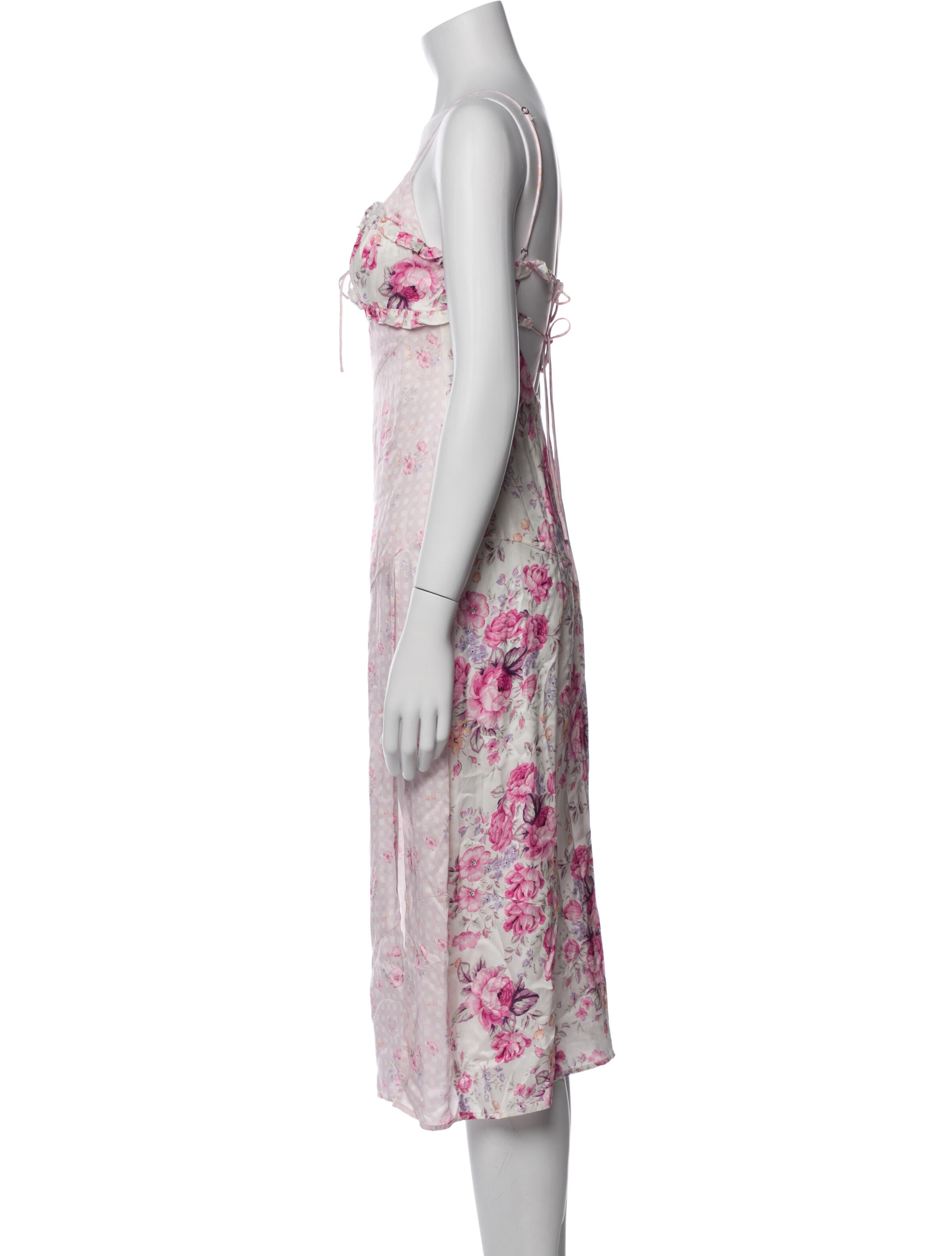 For Love & Lemons Floral Print Midi Length Dress w/ Tags