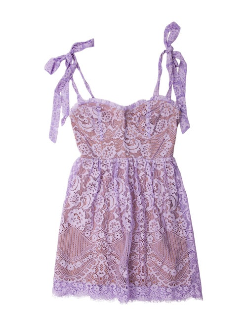 For Love & Lemons Paisley Print Mini Dress