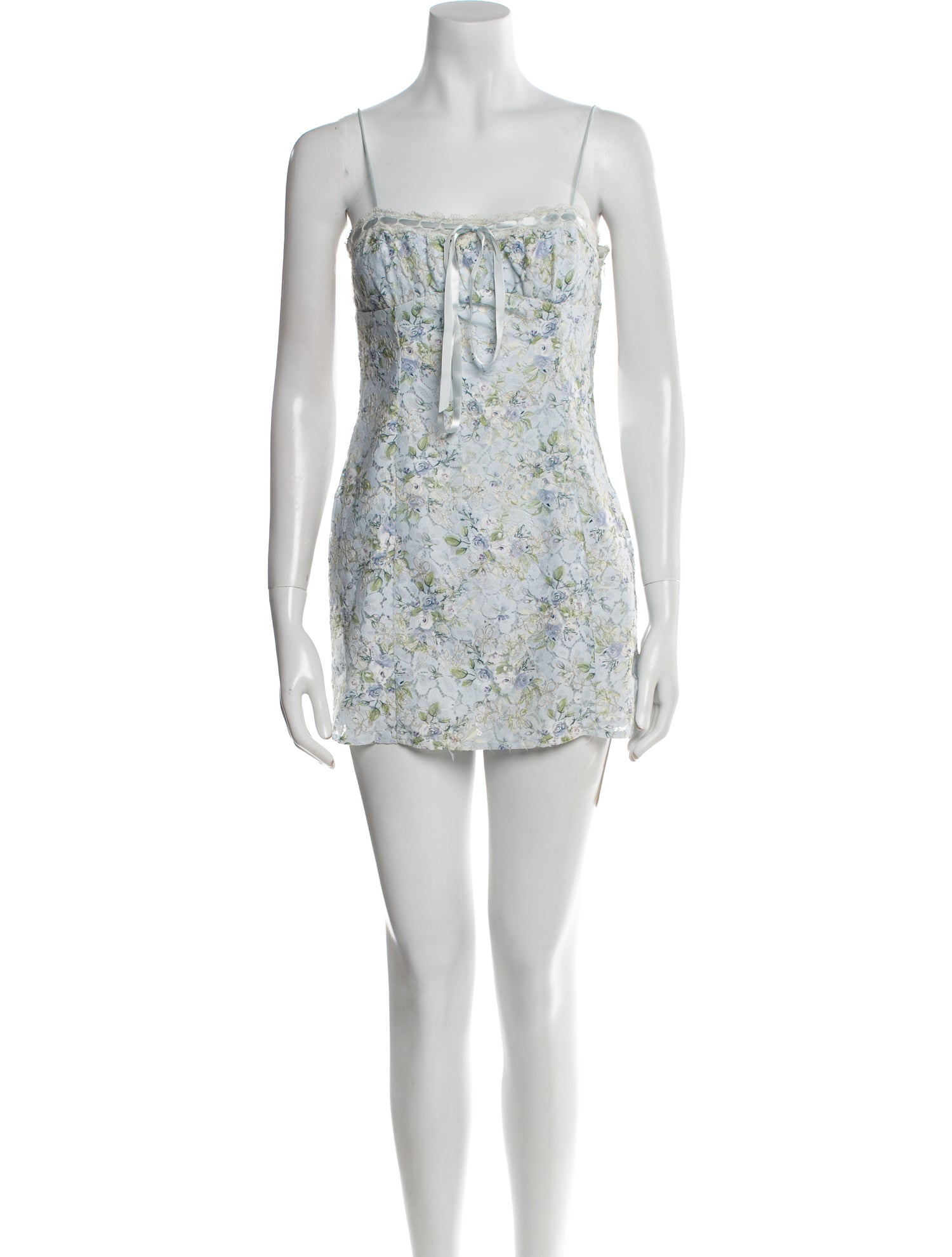 For Love & Lemons Floral Print Mini Dress