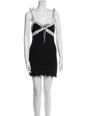 For Love & Lemons V-Neck Mini Dress