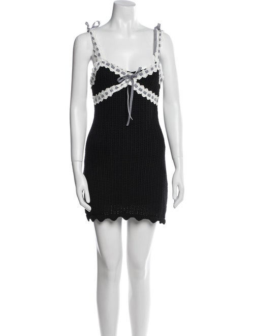 For Love & Lemons V-Neck Mini Dress