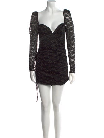 For Love & Lemons V-Neck Mini Dress