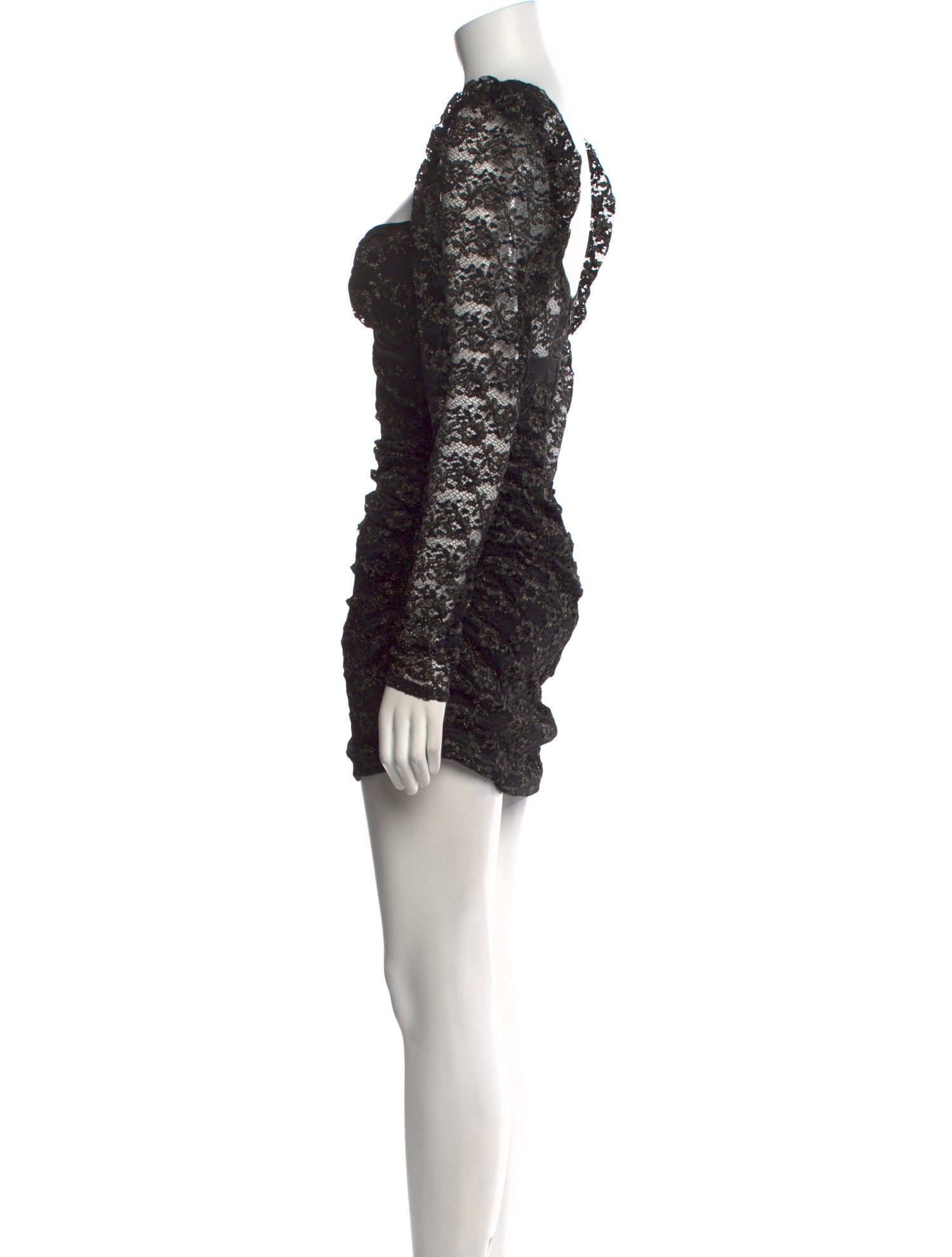 For Love & Lemons V-Neck Mini Dress