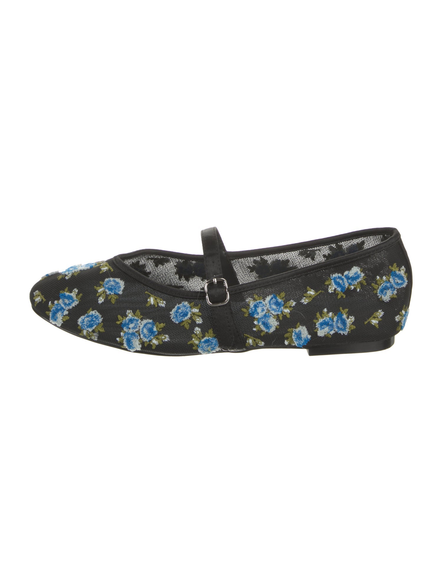 For Love & Lemons Floral Print Mary Jane Flats
