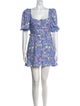 For Love & Lemons Floral Print Mini Dress