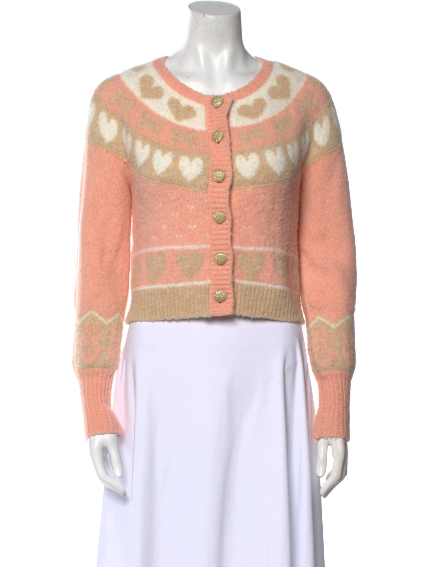 For Love & Lemons Wool Printed Sweater