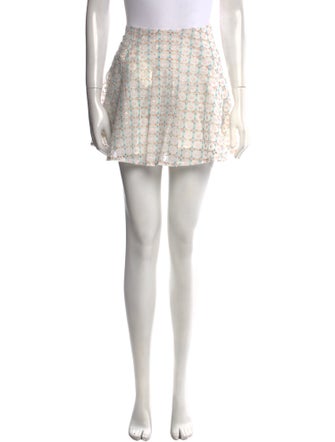 For Love & Lemons Printed Mini Skirt