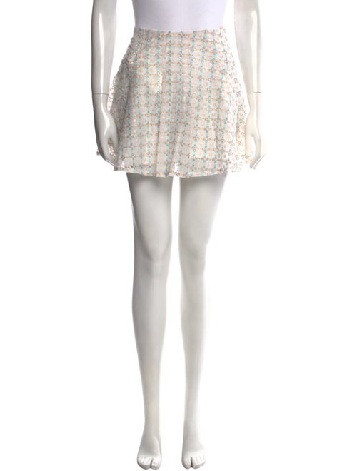 For Love & Lemons Printed Mini Skirt