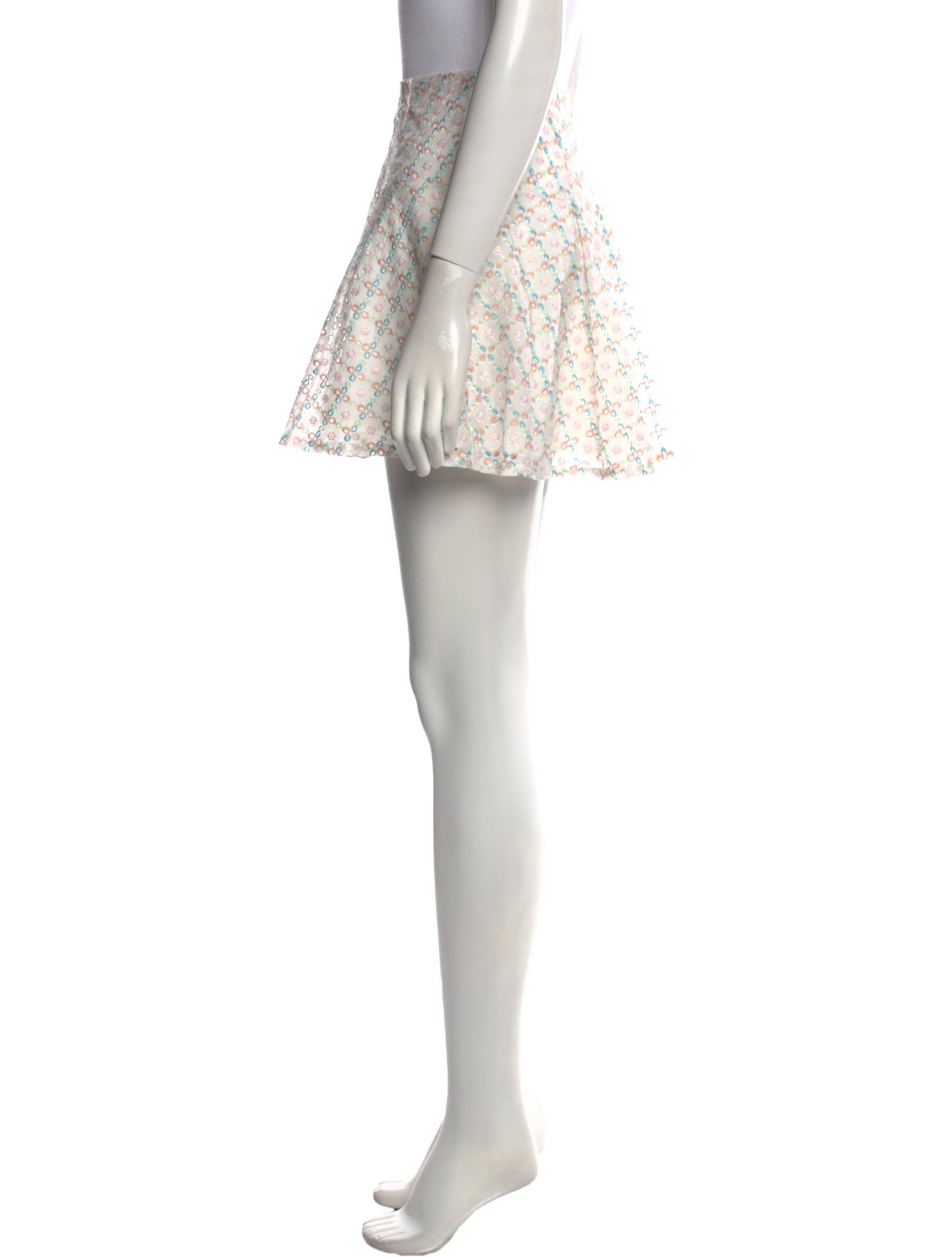 For Love & Lemons Printed Mini Skirt