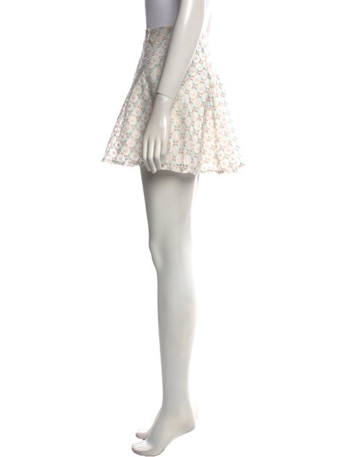 For Love & Lemons Printed Mini Skirt