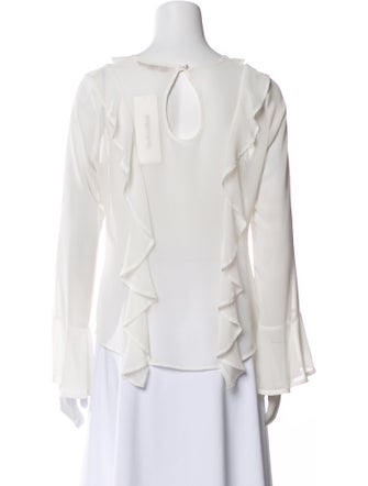 For Love & Lemons One-Shoulder Long Sleeve Blouse