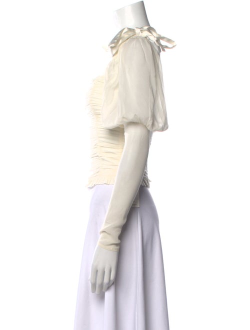 For Love & Lemons Silk Square Neckline Crop Top