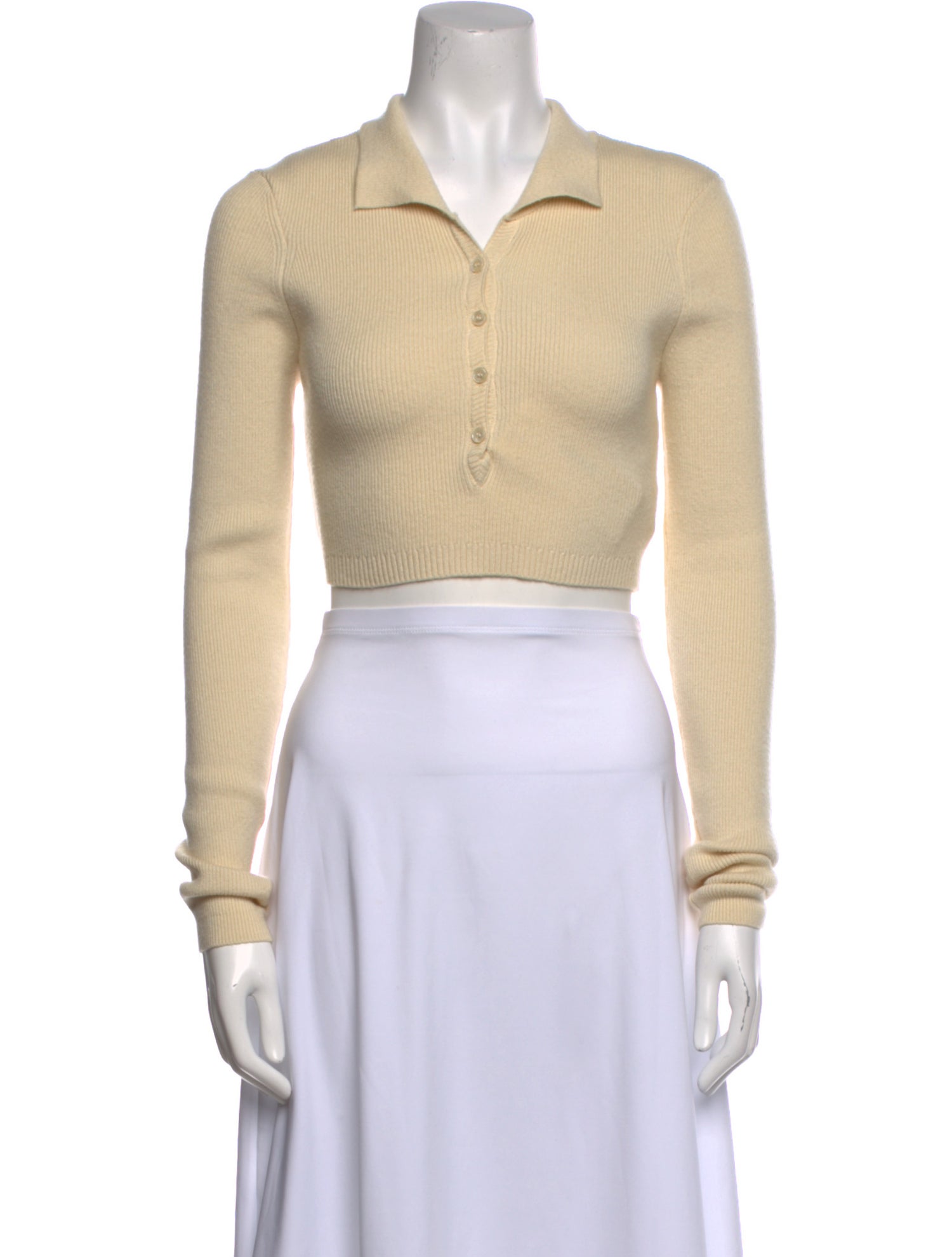 For Love & Lemons Long Sleeve Crop Top