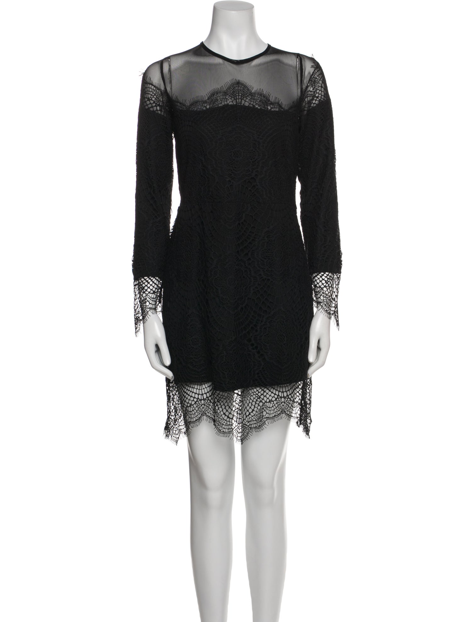 For Love & Lemons Lace Pattern Mini Dress