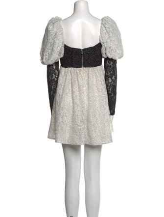 For Love & Lemons Floral Print Mini Dress