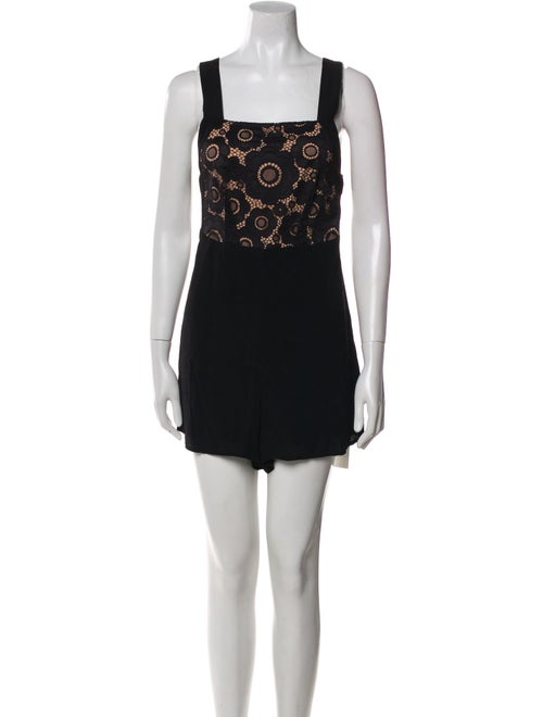 For Love & Lemons Square Neckline Romper