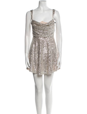 For Love & Lemons Square Neckline Mini Dress