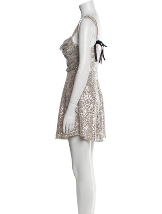 For Love & Lemons Square Neckline Mini Dress