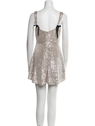 For Love & Lemons Square Neckline Mini Dress