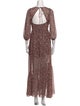 For Love & Lemons Floral Print Long Dress