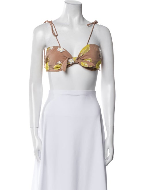 For Love & Lemons Square Neckline Sleeveless Crop Top