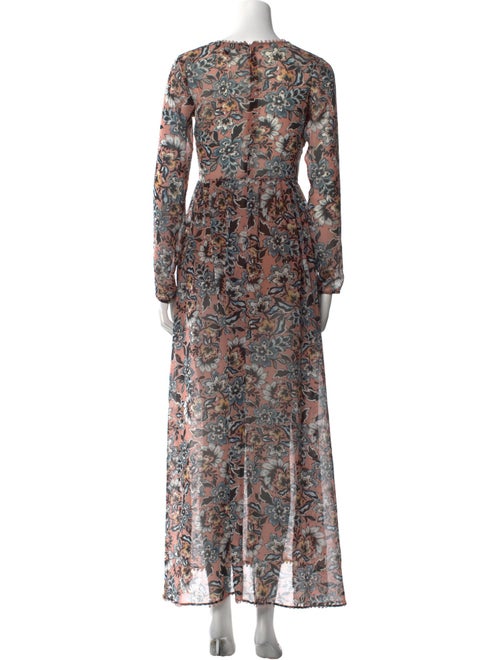 For Love & Lemons Floral Print Long Dress