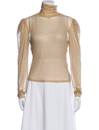 For Love & Lemons Turtleneck Long Sleeve Top