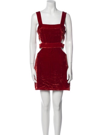 For Love & Lemons Square Neckline Mini Dress