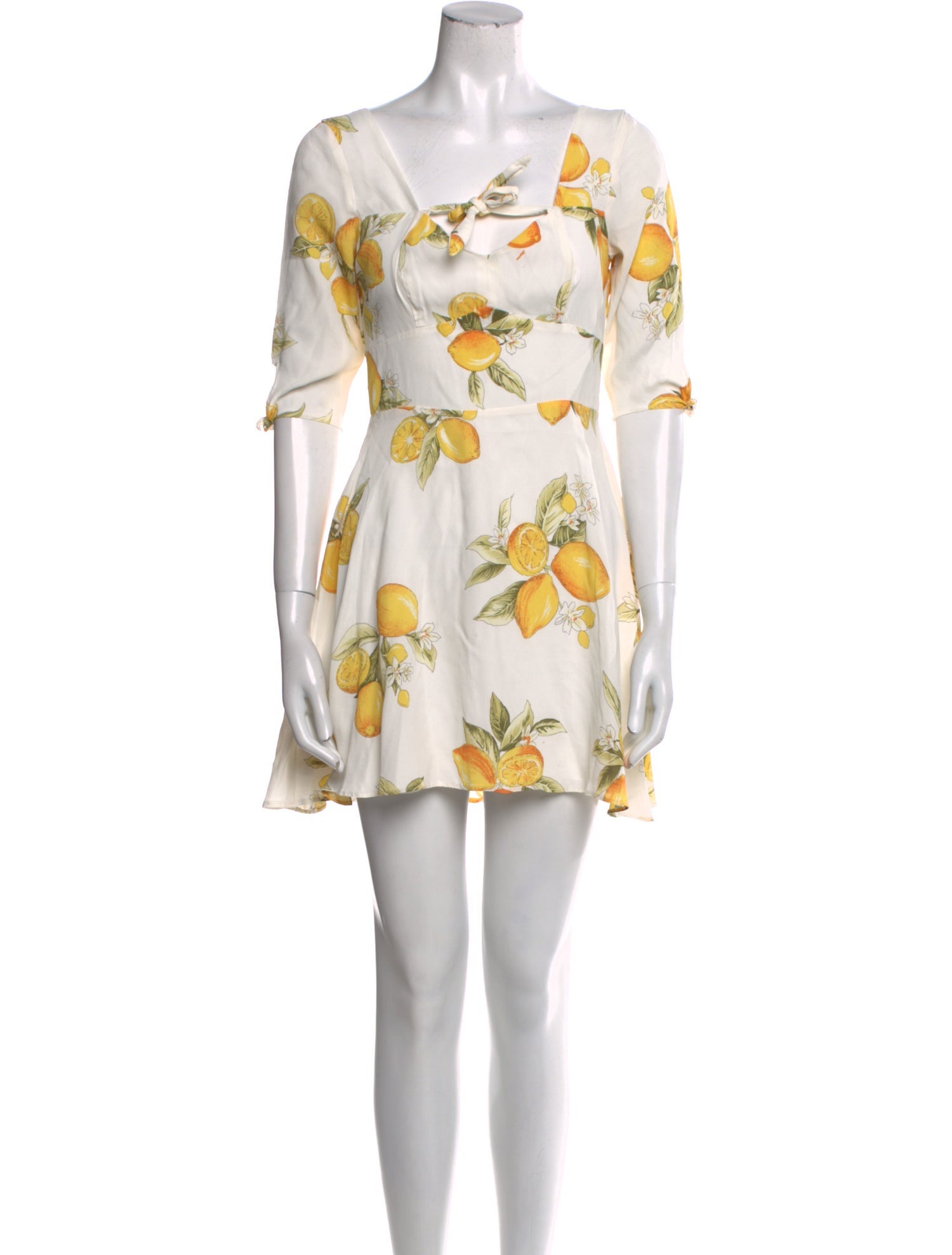 For Love & Lemons Floral Print Mini Dress