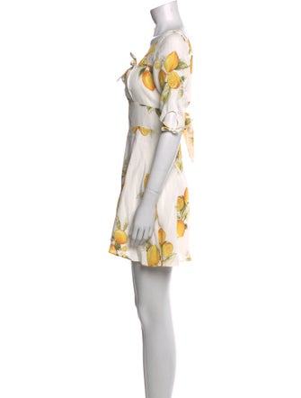 For Love & Lemons Floral Print Mini Dress