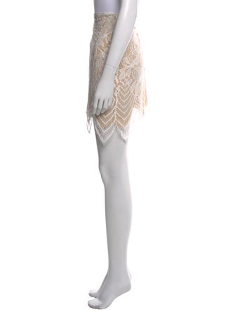 For Love & Lemons Lace Pattern Knee-Length Skirt