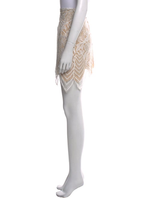 For Love & Lemons Lace Pattern Knee-Length Skirt