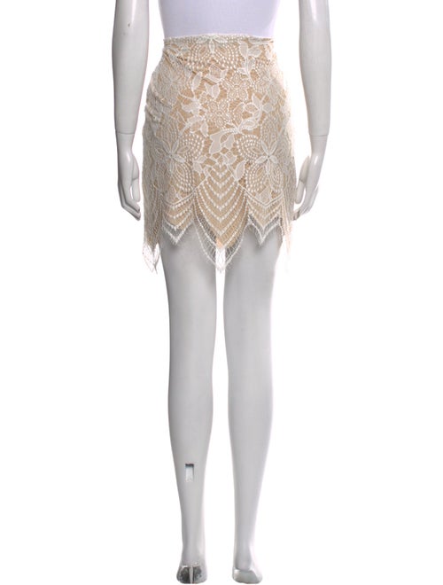 For Love & Lemons Lace Pattern Knee-Length Skirt