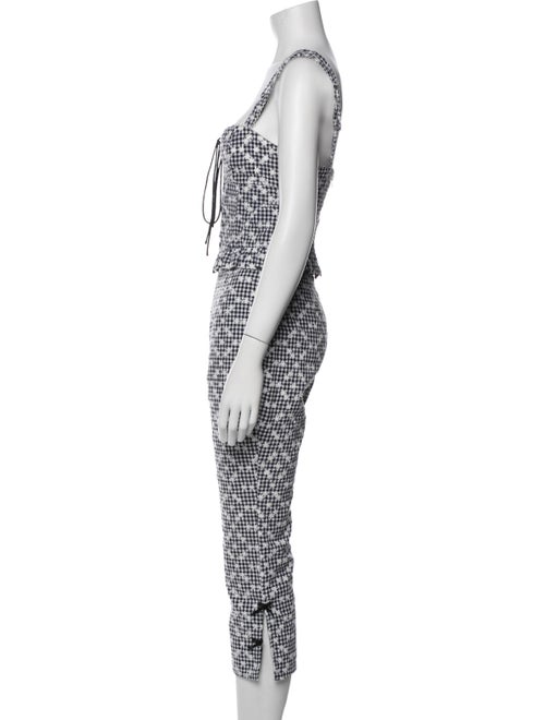 For Love & Lemons Printed Bow Accents Pant Set