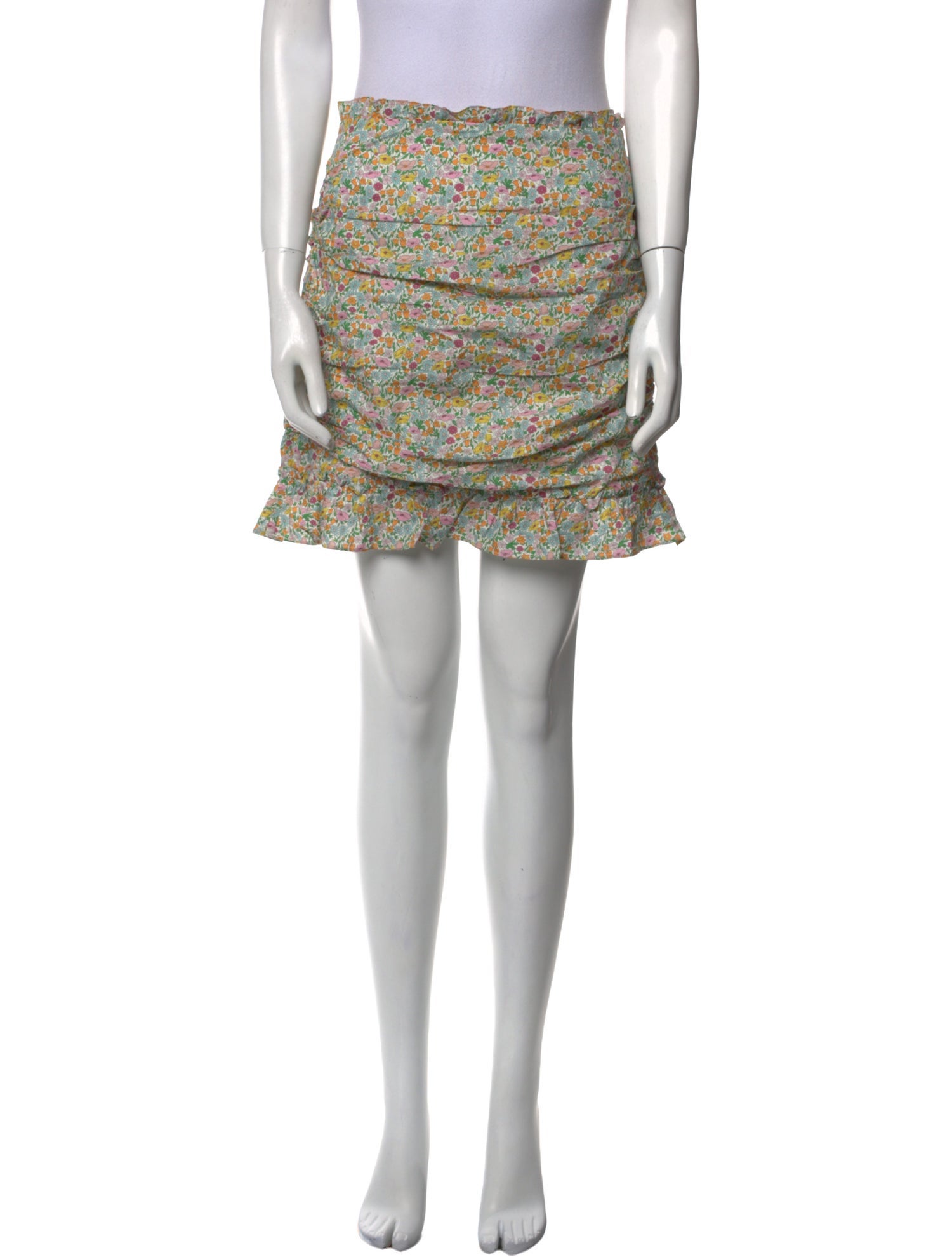 For Love & Lemons Printed Mini Skirt