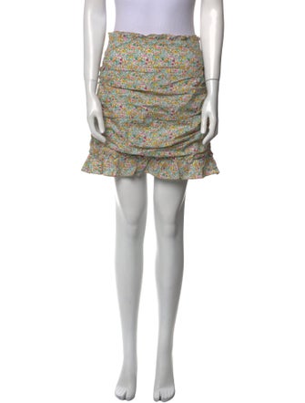 For Love & Lemons Printed Mini Skirt