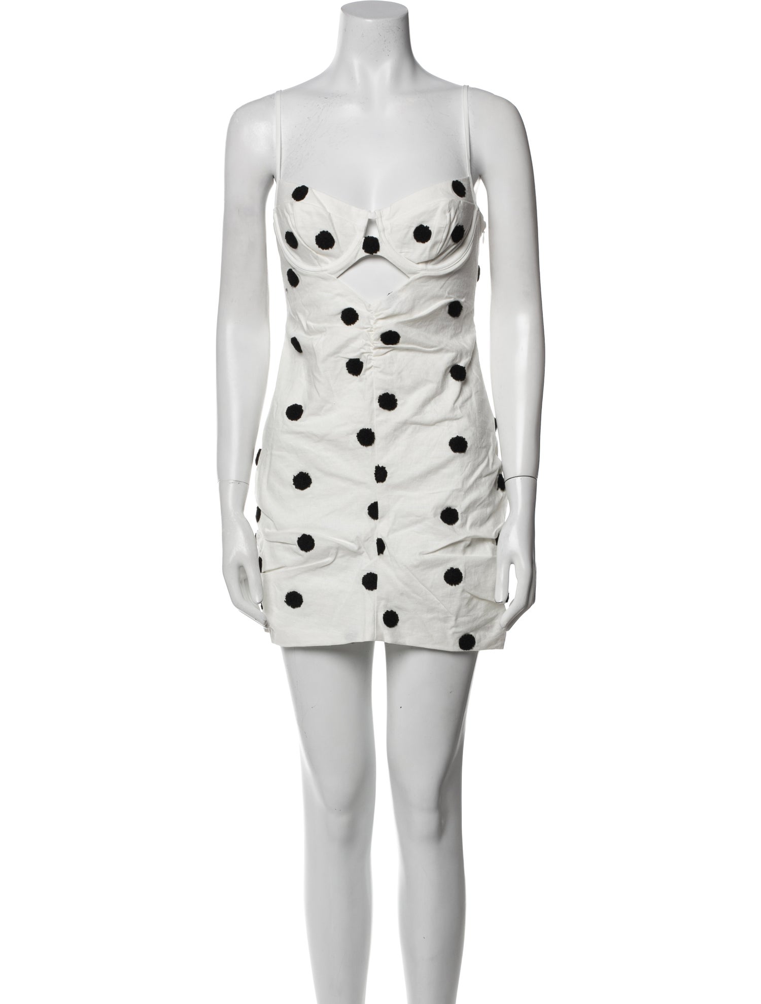 For Love & Lemons Polka Dot Print Mini Dress