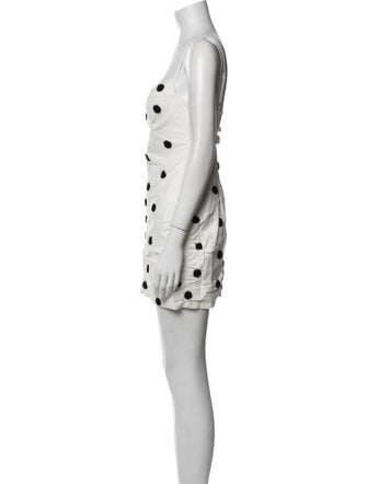 For Love & Lemons Polka Dot Print Mini Dress