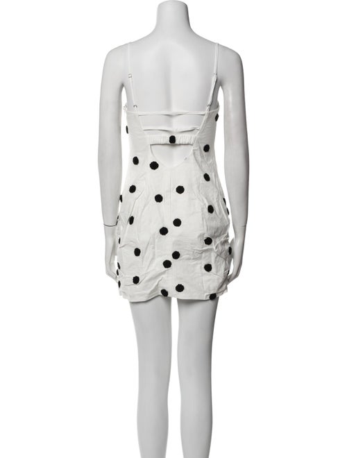 For Love & Lemons Polka Dot Print Mini Dress