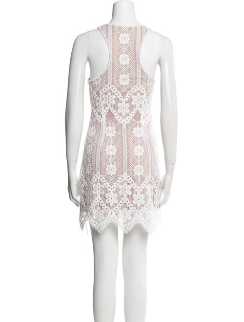 For Love & Lemons Lace Pattern Mini Dress